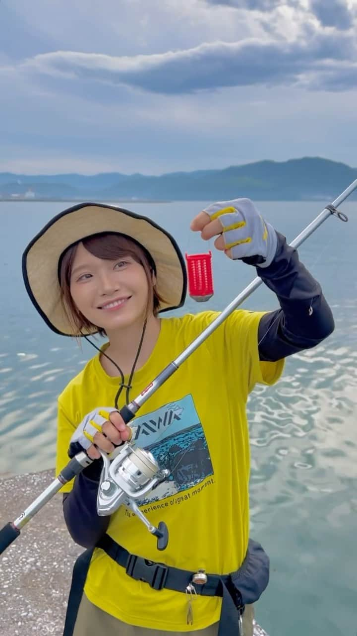 秋丸美帆のインスタグラム：「夏休みにオススメのフィッシング、サビキ釣り🎣 アジやイワシなどの魚がメインで釣れます🐟釣りをした後は、ソフトクリームでクールダウン🍦☺️🌻  #fishing #summer #sea #vacation #outdoor #釣り #夏 #ファミリーフィッシング #サビキ釣り #みっぴ #海釣り #アウトドア #夏休み #釣り初心者 #アジ #メバル」