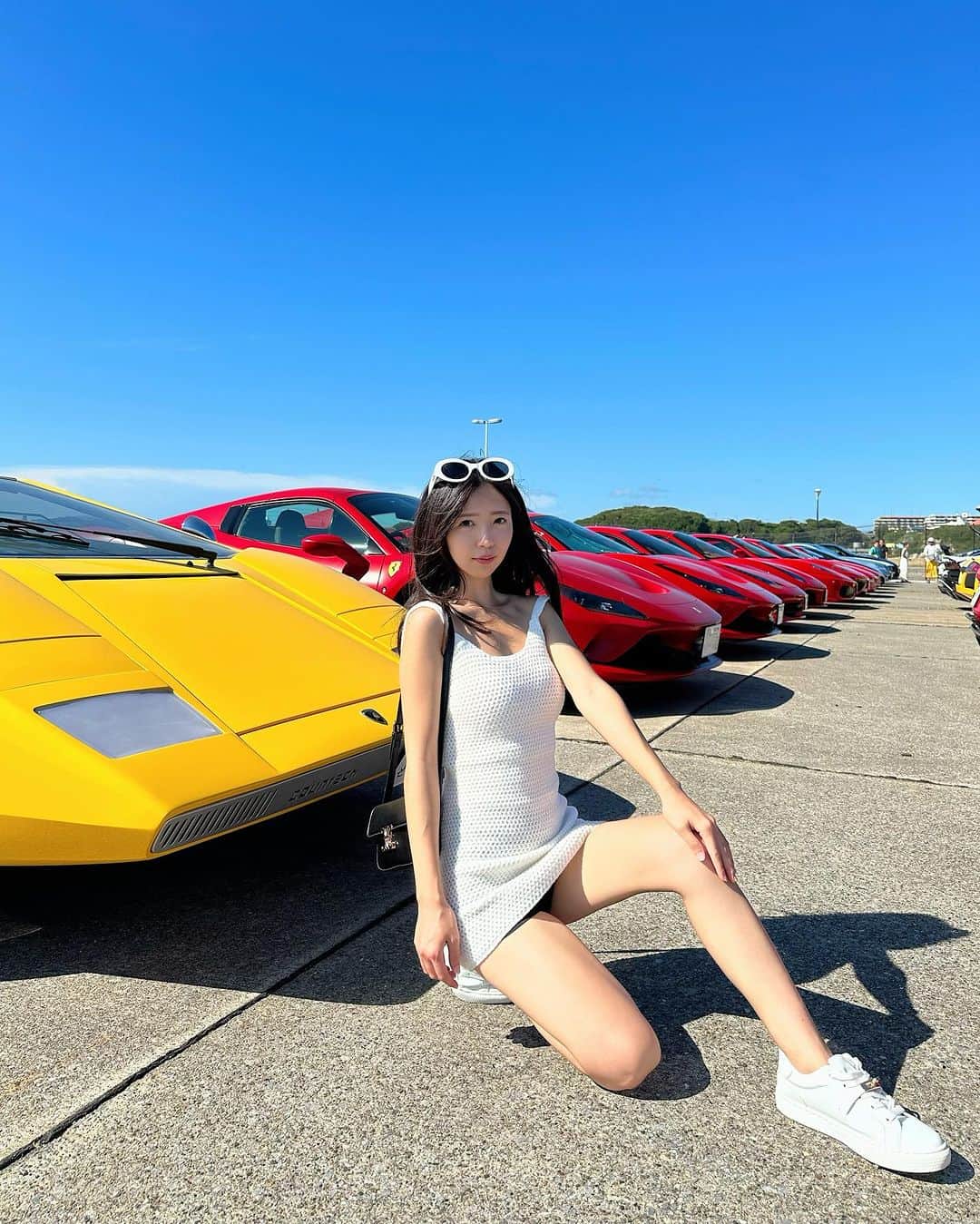 めいのインスタグラム：「--🇯🇵Japan 三浦夏パーティー🚘❤️  ・ ・ ・　 ・ ・ ・  —  #instapic#日本#パーティー#寫真#portrait#사진#水着#lamborghini#커피#ポートレート#japanesegirl#写真集#japan#photo_jpn#ferrari#섹시#photo#写真部#フォロー#撮影#model#view#フェラーリ#tokyo#follow#portraitsedition  三浦夏天Party🚘❤️」