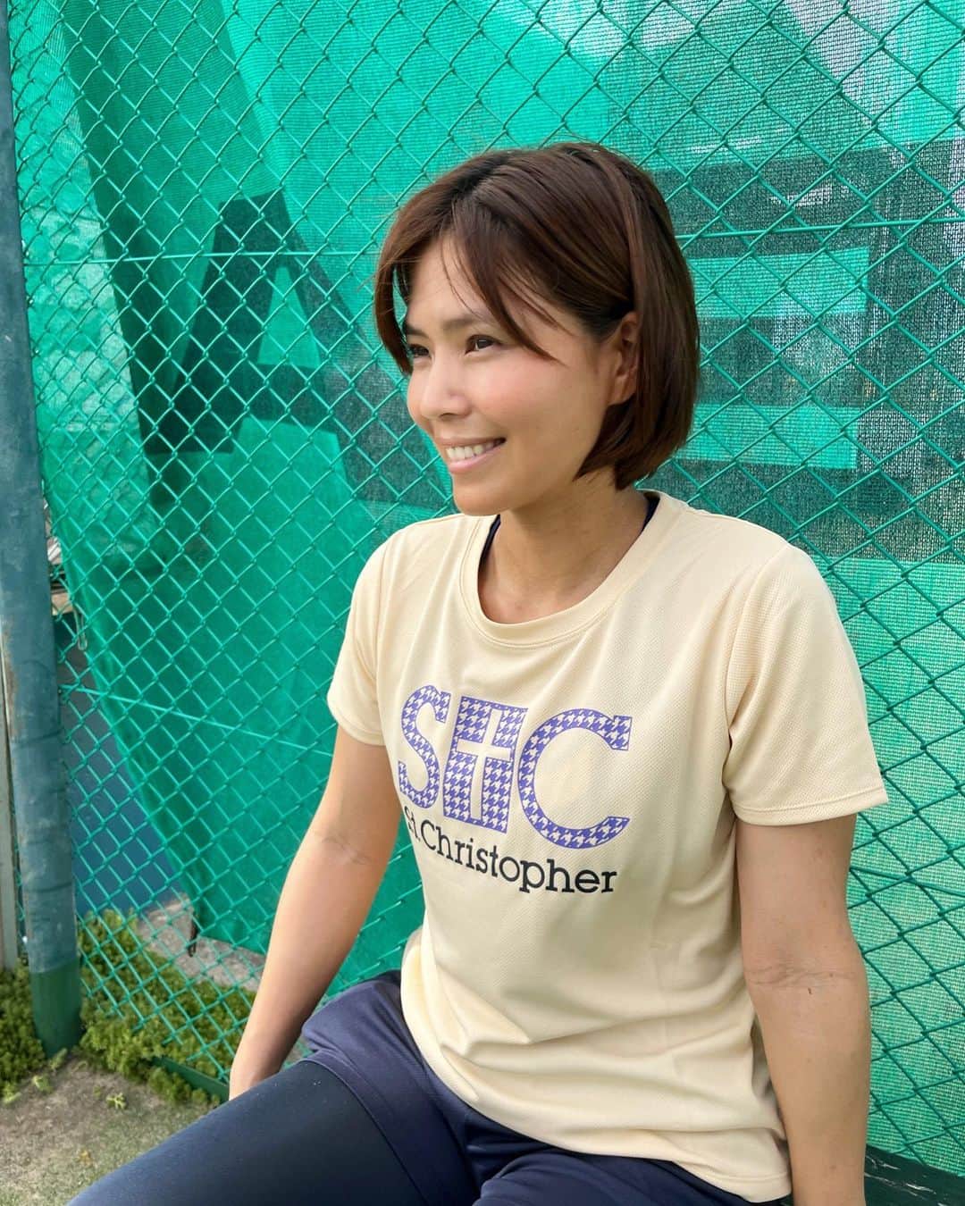 尾崎里紗のインスタグラム：「@stchristopher.tennis  New apparel✨ ⁡ ⁡」