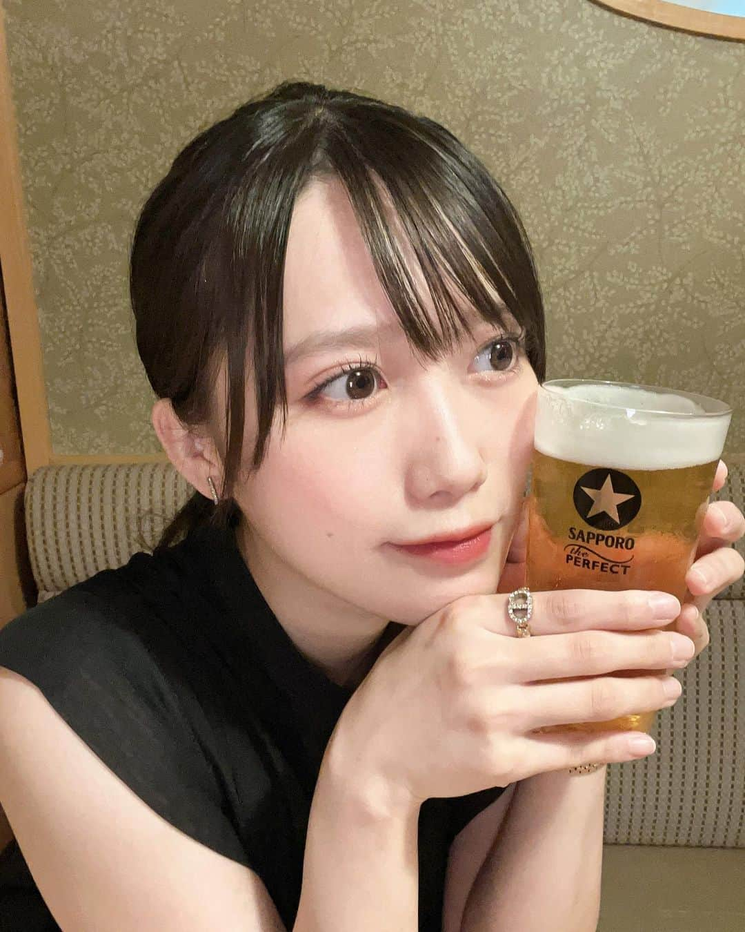 加藤里保菜のインスタグラム：「#1日1ビール」