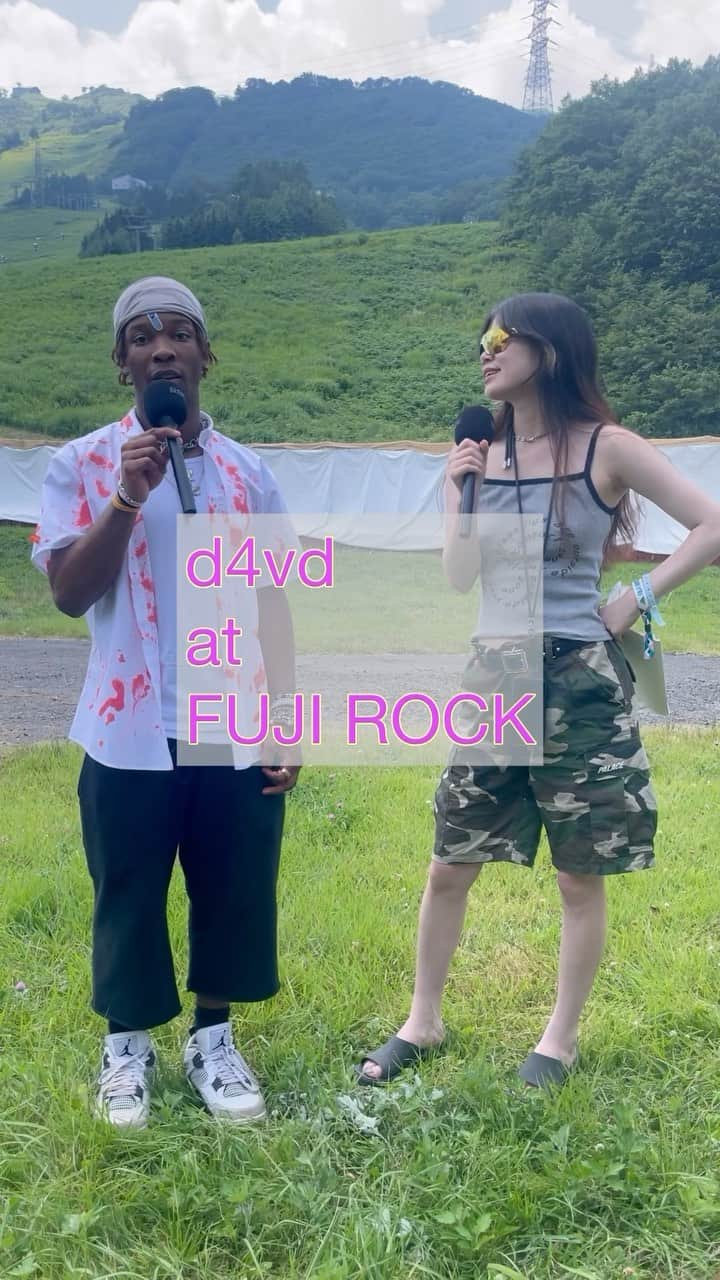 フジロック・フェスティバルのインスタグラム：「FUJI ROCKでd4vdにインタビューしました♡   #fujirock #fujirockfestival #フジロック #苗場」