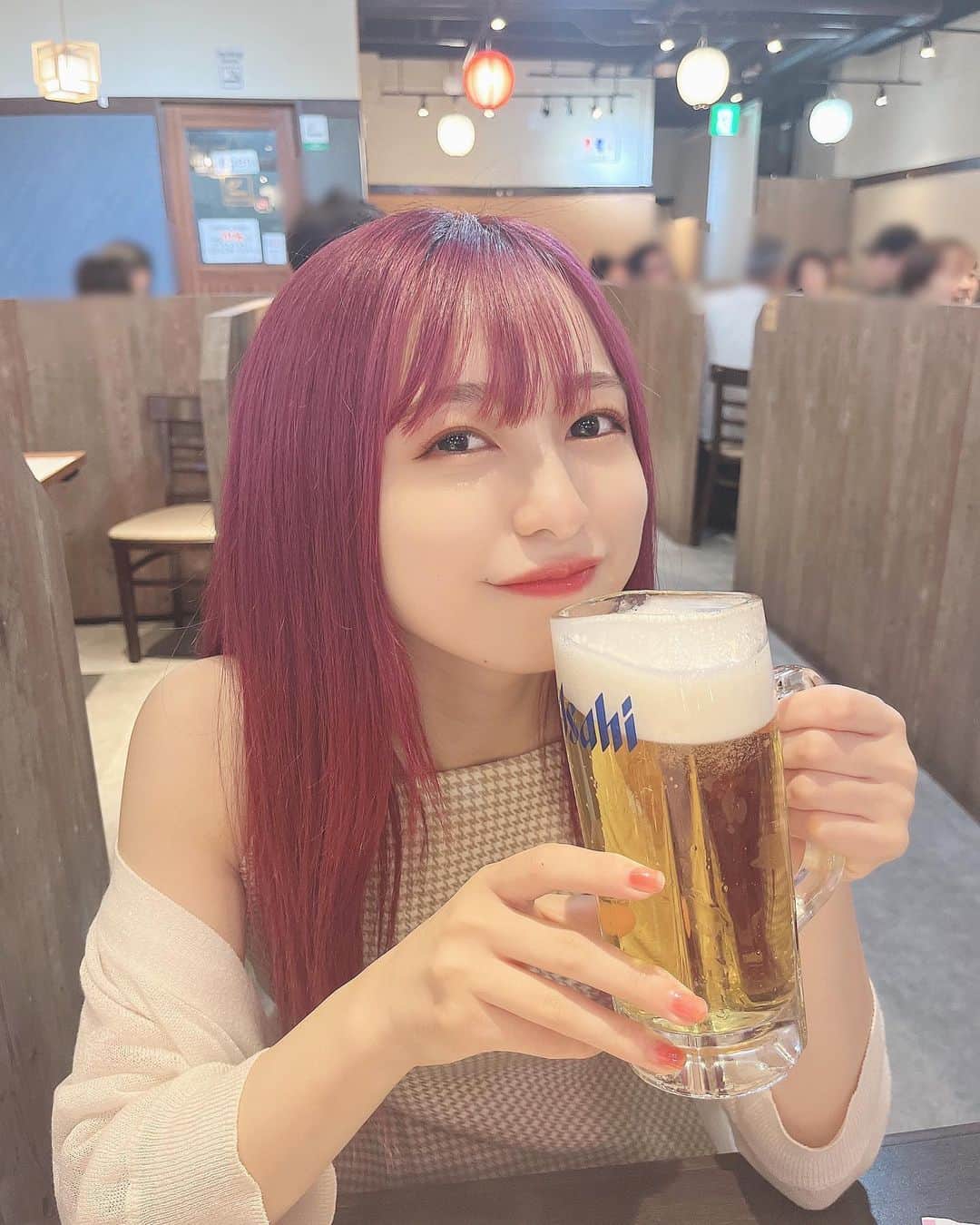 早川渚紗さんのインスタグラム写真 - (早川渚紗Instagram)「. お酒飲みながらかたろーぜー」8月1日 21時12分 - nagisa_hayakawa_