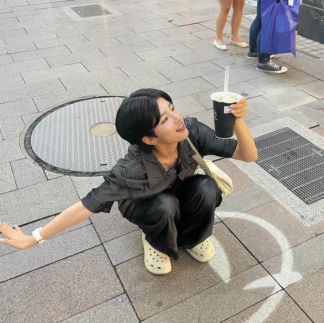 小島はなのインスタグラム：「・ 台湾のタピオカおいしい~💕 ・ #台湾 #台北　 #小岛花 #AMEFURASSHI #小島はな」