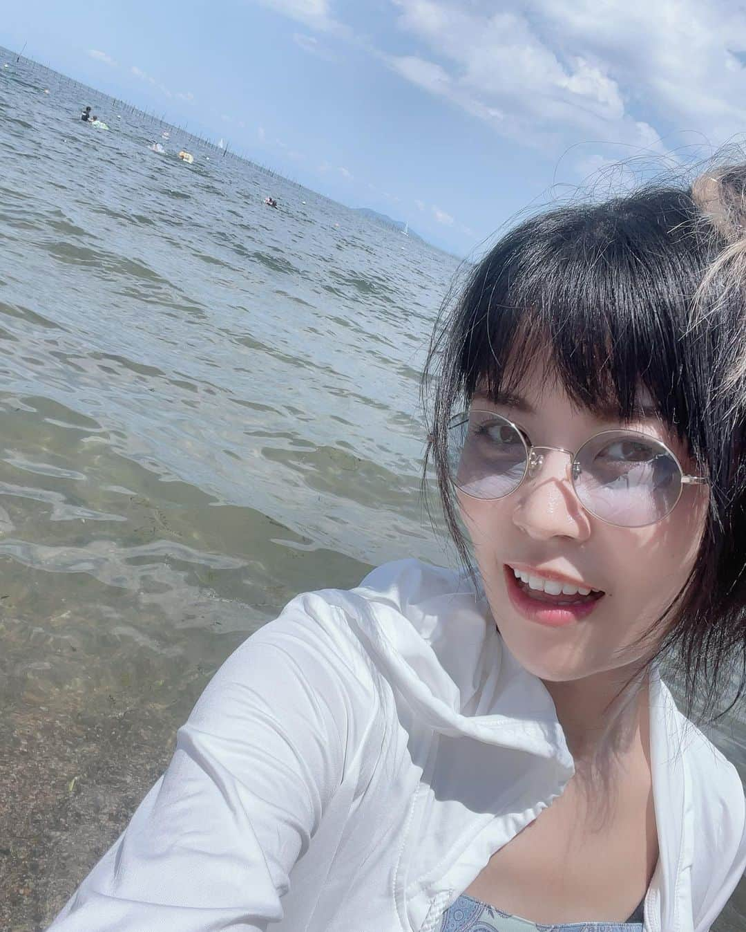 相羽あいなさんのインスタグラム写真 - (相羽あいなInstagram)「いい天気やった〜☀️ 家族とたまにはこういう時間もいいな(^^) 服はアラジンのジャスミンセットアップ♡♡ @spiralgirl_official   #滋賀県 #琵琶湖 #海の日 #あぃすた #Ainstagram」8月1日 21時59分 - aiba_aiai