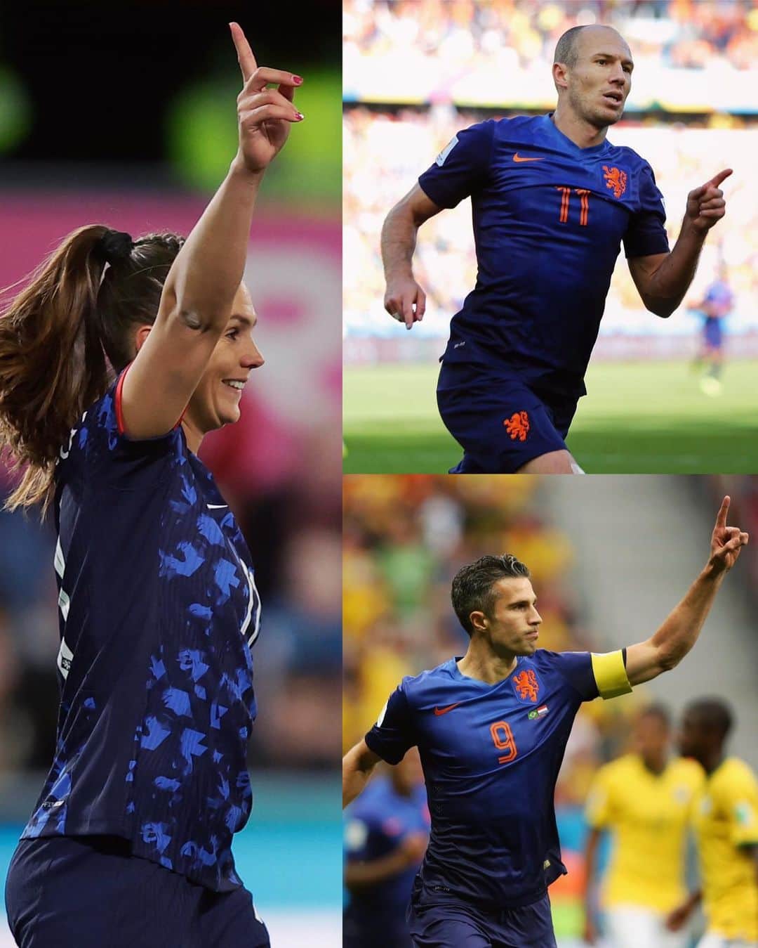 サッカー オランダ代表チームさんのインスタグラム写真 - (サッカー オランダ代表チームInstagram)「🇳🇱 Dutch players 𝐬𝐜𝐨𝐫𝐢𝐧𝐠 at 𝘁𝗵𝗿𝗲𝗲 𝗱𝗶𝗳𝗳𝗲𝗿𝗲𝗻𝘁 𝗪𝗼𝗿𝗹𝗱 𝗖𝘂𝗽𝘀: @liekemartens, @arjenrobben & @robinvanpersie☝️🌏  #NothingLikeOranje #FIFAWorldCup #FIFAWWC」8月1日 22時05分 - onsoranje