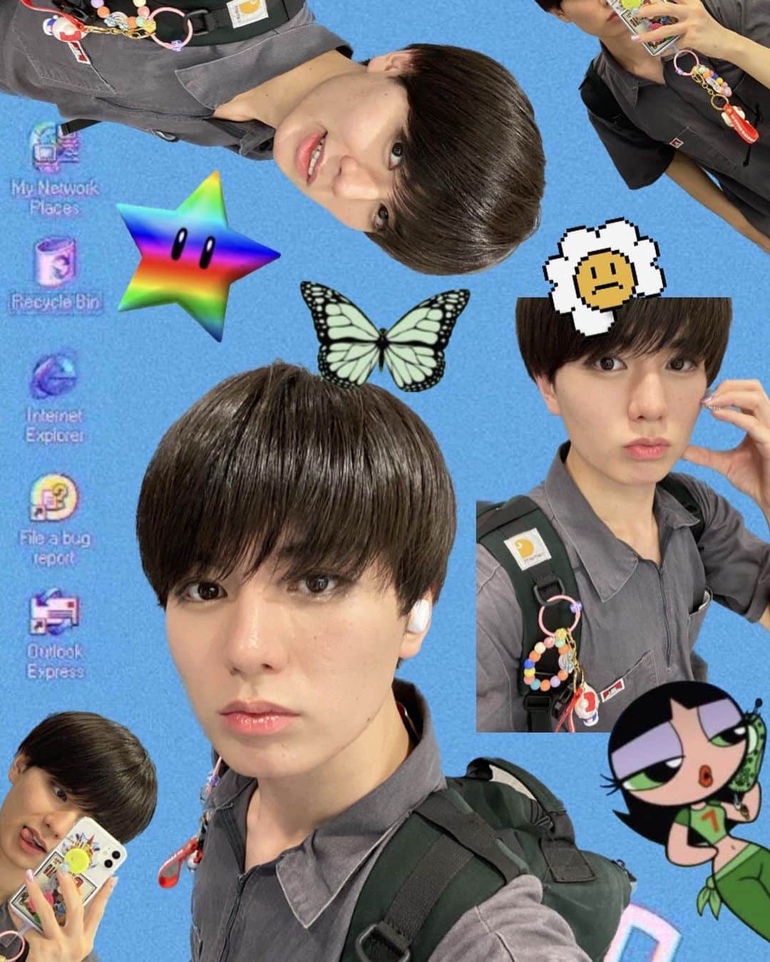 松本勇輝さんのインスタグラム写真 - (松本勇輝Instagram)「ラヴぅちなものに囲まれるとハッピーになる気がする🌎⭐︎💗🌈🌼 . 3枚目のキャラは自分で作った自分✌🏻」8月16日 17時00分 - yuuki_supafuru