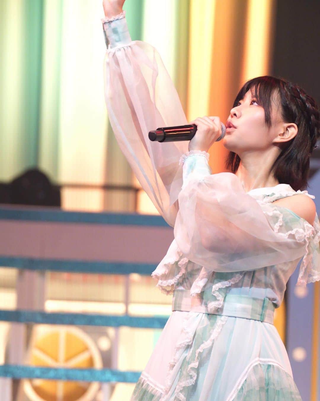 渡辺菜月のインスタグラム：「🫧🧚‍♂️🫧🧚🫧🧚‍♀️🫧  #カメコSTU お借りしました #stu48 #渡辺菜月  #idol #アイドル衣装  #新衣装 #緑」