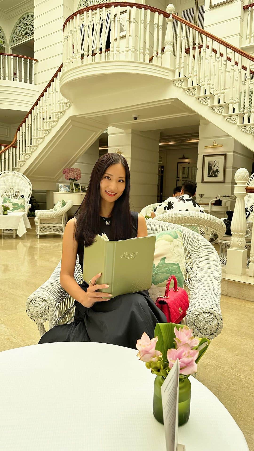 落合リザのインスタグラム：「バンコクのマンダリンオリエンタル🇹🇭 @mo_hotels  @salarimnaam_mo_bkk   #thailand  #bangkok」