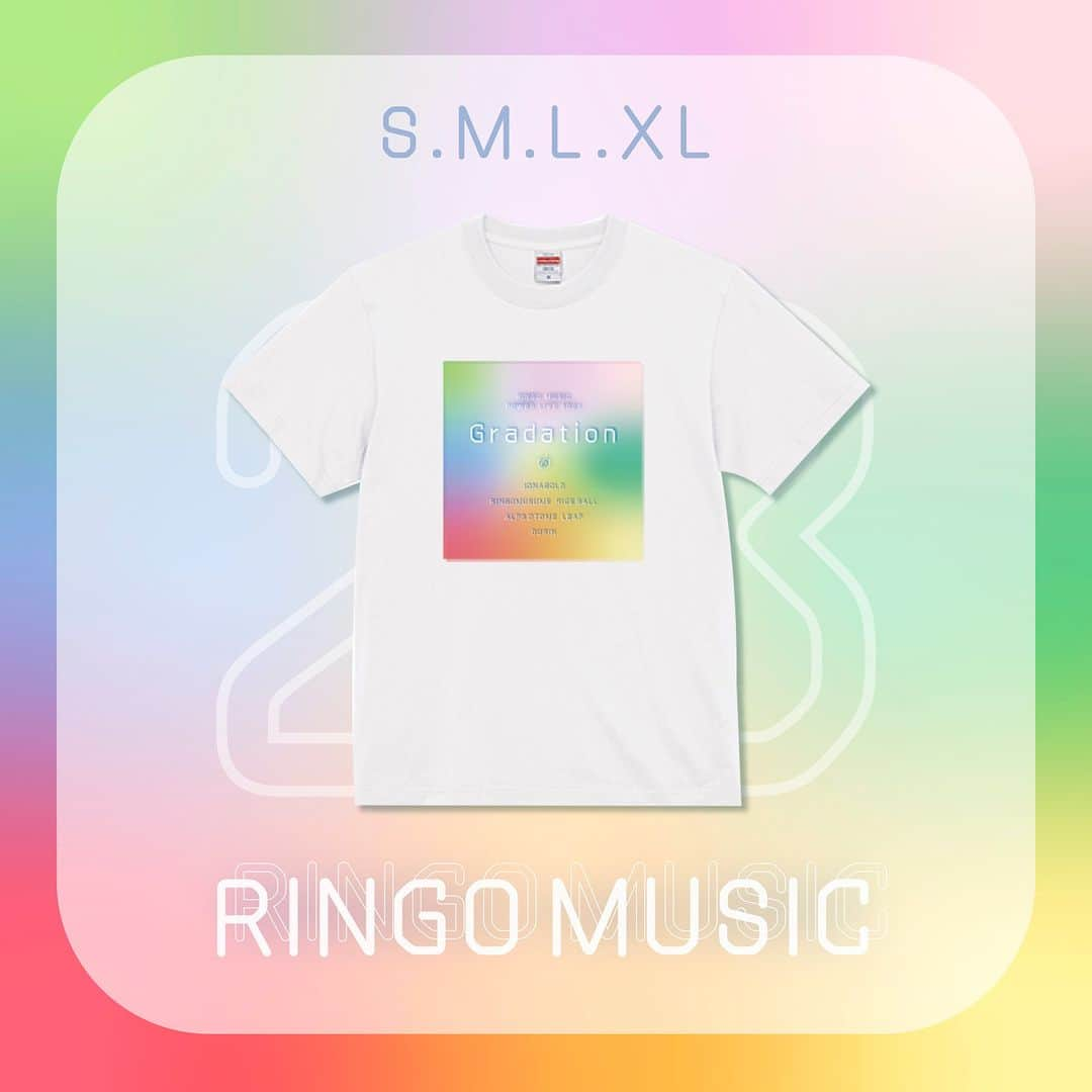 りんご娘のインスタグラム：「. 📢RINGO MUSIC POWER LIVE 2023 オフィシャル・グッズが新登場!!  今年もメンバープロデュースのグッズあります🎁 8月19日(土)12：00〜よりONLINEにて販売!! 特典も付いてくるこの機会にぜひお買い求めください🛒 https://www.ringomusic.com/post/pl2023_goods  ______ 販売場所①：RINGO MUSIC ONLINE STORE  ⚫販売期間：8月19日(土)12：00〜8月21日(月)23：59 ⚫発送時期；8月28日(月)頃から順次発送予定 ⚫特典： 3,000円ご購入ごと(送料含まず)に、りんご娘・ライスボール・ジョナゴールド・王林のトレーディングカード(全20種)をランダムで1枚プレゼント  販売場所②：弘前文化センター（イベント当日） ※会場限定にて缶バッジガチャを設置します ______  ▷グッズラインナップ ⚫Tシャツ ¥4,000 ⚫マフラータオル ¥2,500  #ピンクレディ プロデュース ⚫芳香剤 ¥1,800  #金星 プロデュース ⚫自由帳 ¥900  #スターキングデリシャス プロデュース ⚫バスタオル ¥4,800  #はつ恋ぐりん プロデュース ⚫スマホポーチ ¥2,800  #太陽 プロデュース ⚫ヘアバンド ¥1,800  #実土里 プロデュース ⚫BABY in CARのようなステッカー ¥1,800  #水愛 プロデュース ⚫ポーチ ¥3,800  #ジョナゴールド プロデュース ⚫モバイルバッテリー ¥3,800  #りんご娘 ブロマイド（浴衣） ¥1,000 / 1セット 全22種類 3枚入り2Lサイズ  #ライスボール ブロマイド（Relay） ¥1,000 / 1セット 全38種類 3枚入り2Lサイズ  #ライスボール ブロマイド（津軽浪漫's） ¥1,000 / 1セット 全40種類 3枚入り2Lサイズ  #ライスボール ブロマイド（レインボー） ¥1,000 / 1セット 全41種類 3枚入り2Lサイズ  #ライスボール ブロマイド（浴衣） ¥1,000 / 1セット 全39種類 3枚入り2Lサイズ  ※会場限定 ⚫缶バッジガチャ 500円/回 全35種類 44mmサイズ  ・グループ8種 （りんご娘2種、ライスボール2種、アルプスおとめ1種、リーフ1種、ジョナゴールド1種、#王林 1種）  ・ソロ9種 （りんご娘4種、ライス3種、ジョナ1種、王林1種）  ・メンバーデザイン9種 （りんご娘4種、ライス3種、ジョナ1種、王林1種）  ・グループロゴ6種 （りんご娘、ライスボール、アルプスおとめ、リーフ、ジョナゴールド、王林）  ・社長2種 ・シークレット1種」