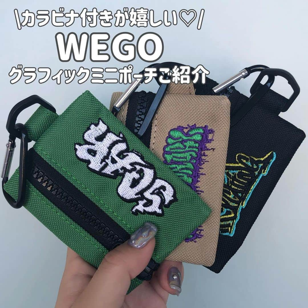 WEGO 1.3.5...さんのインスタグラム写真 - (WEGO 1.3.5...Instagram)「カラビナ付きでバッグやボトムスにつけたい！グラフィックミニポーチのご紹介です❤️‍🔥👀 . . @wego_goods_official をタグ付けしての投稿お待ちしています🤩✌🏻 . . 【気になることがあればコメントへ】 紹介したアイテムについてや紹介してほしいアイテムなどあれば、お気軽にコメントしてください！☺︎ . .  #wego #ウィゴー  #wegogoods #グラフィックミニポーチ #ファッション小物 #ファッションアイテム  #プチプラ#プチプラファッション #wegoプチプラ #ファッションアイテム  #韓国雑貨 #雑貨 #wego購入品  #トレンド #トレンドファッション #トレンドアイテム  #おしゃれ雑貨 #ootd #大人ファッション #ポーチ#カラビナ #カラビナ付きポーチ #ミニポーチ #ポーチの中身 #刺繍 #カード入れ #カードケース」8月16日 19時00分 - wego_goods_official