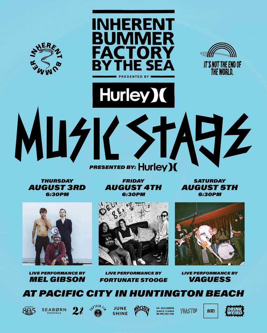 hurleyさんのインスタグラム写真 - (hurleyInstagram)「Come out and see us live! We’re ...