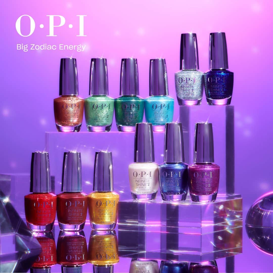 OPIさんのインスタグラム写真 - (OPIInstagram)「Meet the Big Zodiac Energy collection: a colorscope of ✨enchanting✨ shades that are off the charts.   Nail your sign–or signs (sun + moon + rising)–with shimmers, pearls, glitters, and holographics that channel alllll the elements. 🔮💫 Available in Nail Lacquer, Infinite Shine, and GelColor, plus 6 shades in our iconic dipping powder, Powder Perfection.   #OPIBigZodiacEnergy #OPI #OPIObsessed」8月2日 2時00分 - opi