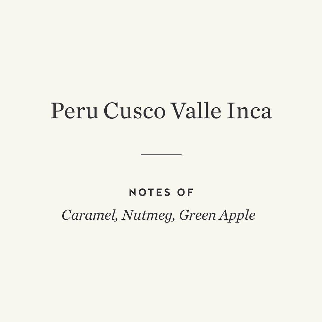 Blue Bottle Coffeeさんのインスタグラム写真 - (Blue Bottle CoffeeInstagram)「Meet our perennial favorite coffee from Peru: Peru Cusco Valle Inca. It’s a single origin that’s impossible not to love, with notes of caramel, nutmeg, and green apple.   This organic Peruvian coffee is full-bodied, balanced, and intensely sweet. One sip and you’ll understand why we’ve relied on this group of smallholder farmers for many of our core blends since 2019.   Order yours at the link in our bio or enjoy it as a cold brew or pour over at our U.S. cafes for a limited time.」8月2日 2時41分 - bluebottle