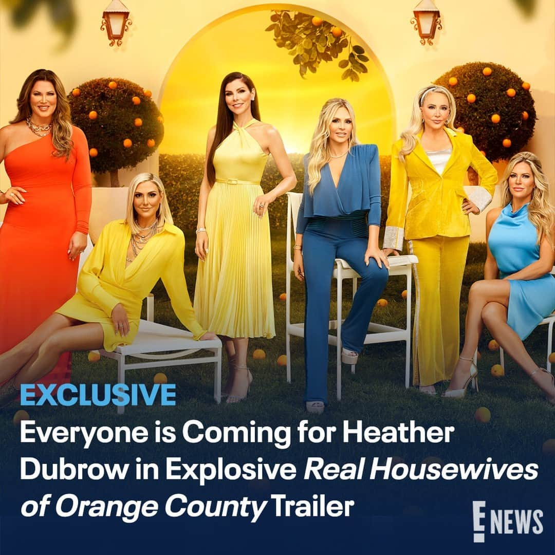 E! Onlineさんのインスタグラム写真 - (E! OnlineInstagram)「There's some major tea being dropped in the OC. 👀 Link in bio to see why #RHOC's Heather Dubrow is facing off with nearly all her costars. (📷: Bravo)」8月2日 3時01分 - enews