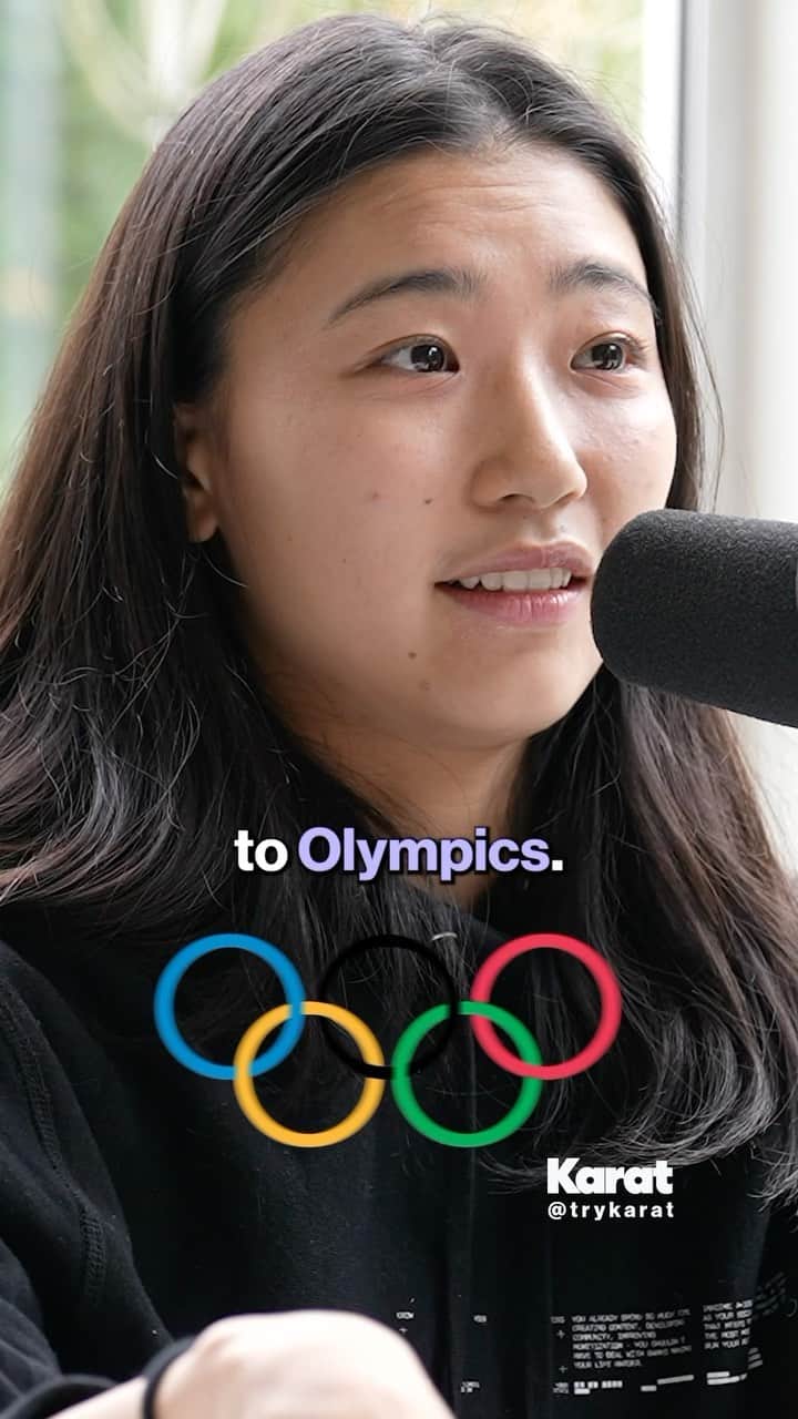 篠原枝令菜のインスタグラム：「Why A TikToker is More Known Than an Olympian - @elena_shinohara with @erictway on the @trykarat podcast  - - - watch the full podcast at link.trykarat.com/elena」
