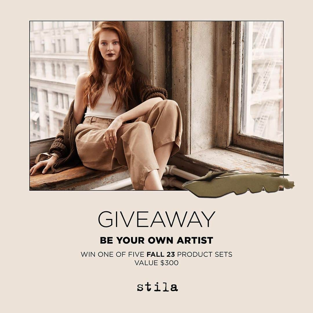 Stila Cosmeticsさんのインスタグラム写真 - (Stila CosmeticsInstagram)「GIVEAWAY ALERT! 🚨 We’re bringing 90s nostalgia to 5 lucky winners! Each winner will get 8 products from Stila’s new Be Your Own Artist collection, a $300 value! 💄⁠ ⁠ ⁠ ⁠ Here’s how you can enter:⁠ ⁠ ✨ Follow @StilaCosmetics on Instagram & TikTok⁠ ⁠ ✨ Like & Save this post⁠ ⁠ ✨ Tag your BFFs in the comments, more comments/tags = more entries⁠ ⁠ ✨ Share this post in your stories and tag @StilaCosmetics for an extra chance to win!⁠ ⁠ ⁠ ⁠ WINNERS will be announced in stories & contacted through DM on August 8th, 2023⁠ ⁠ ⁠ ⁠ Must be 18 years of age or older and live in the continental U.S. for valid entry. This contest is in no way affiliated with Instagram or its properties.⁠ ⁠ ⁠ ⁠ ⁠ ⁠ #Stila #StilaCosmetics #Giveaway #MakeupGiveaway #Contest #Makeup #Beauty」8月2日 6時03分 - stilacosmetics