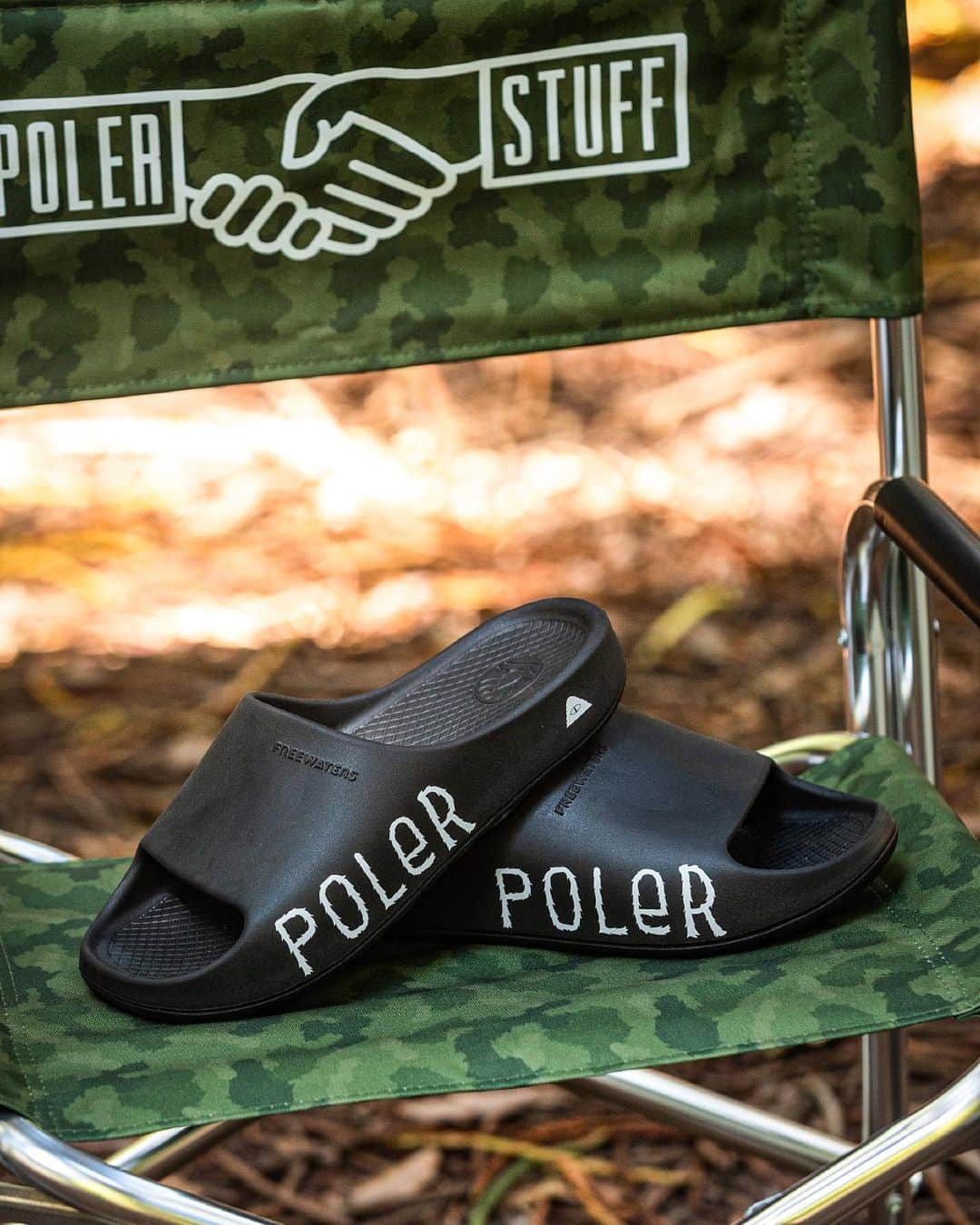 Poler Outdoor Stuffのインスタグラム：「Poler and Freewaters footwear have joined hands to unleash a new ultra soft slide sandal that will make you the envy of everyone that takes a gander at your feet. Behold, the Cloud 9!   Available In-store and Poler.com」