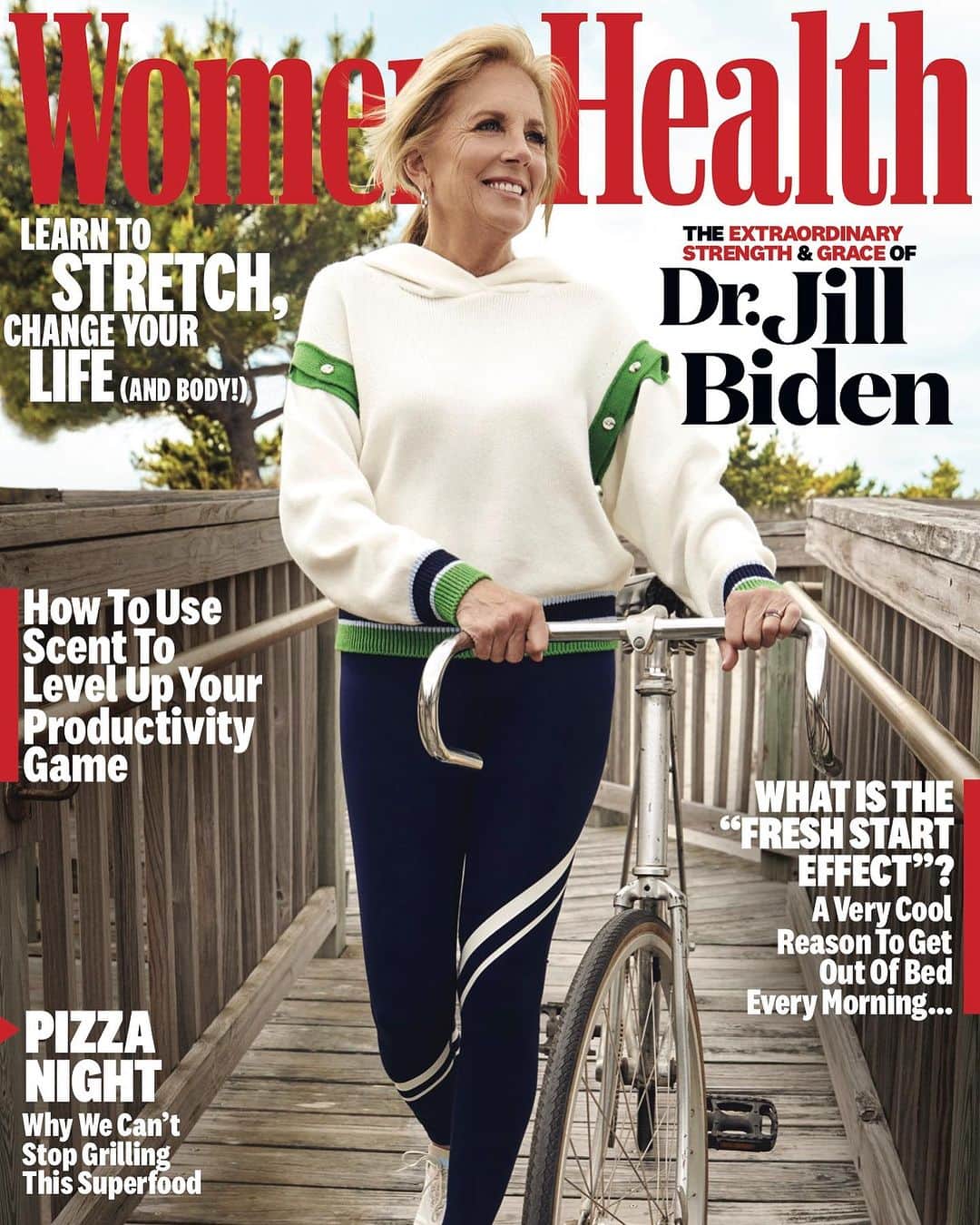 アディアムのインスタグラム：「First Lady Dr.Jill Biden wears #ADEAM Tennis Club Sweater on the September Issue of @WomensHealthMag.」