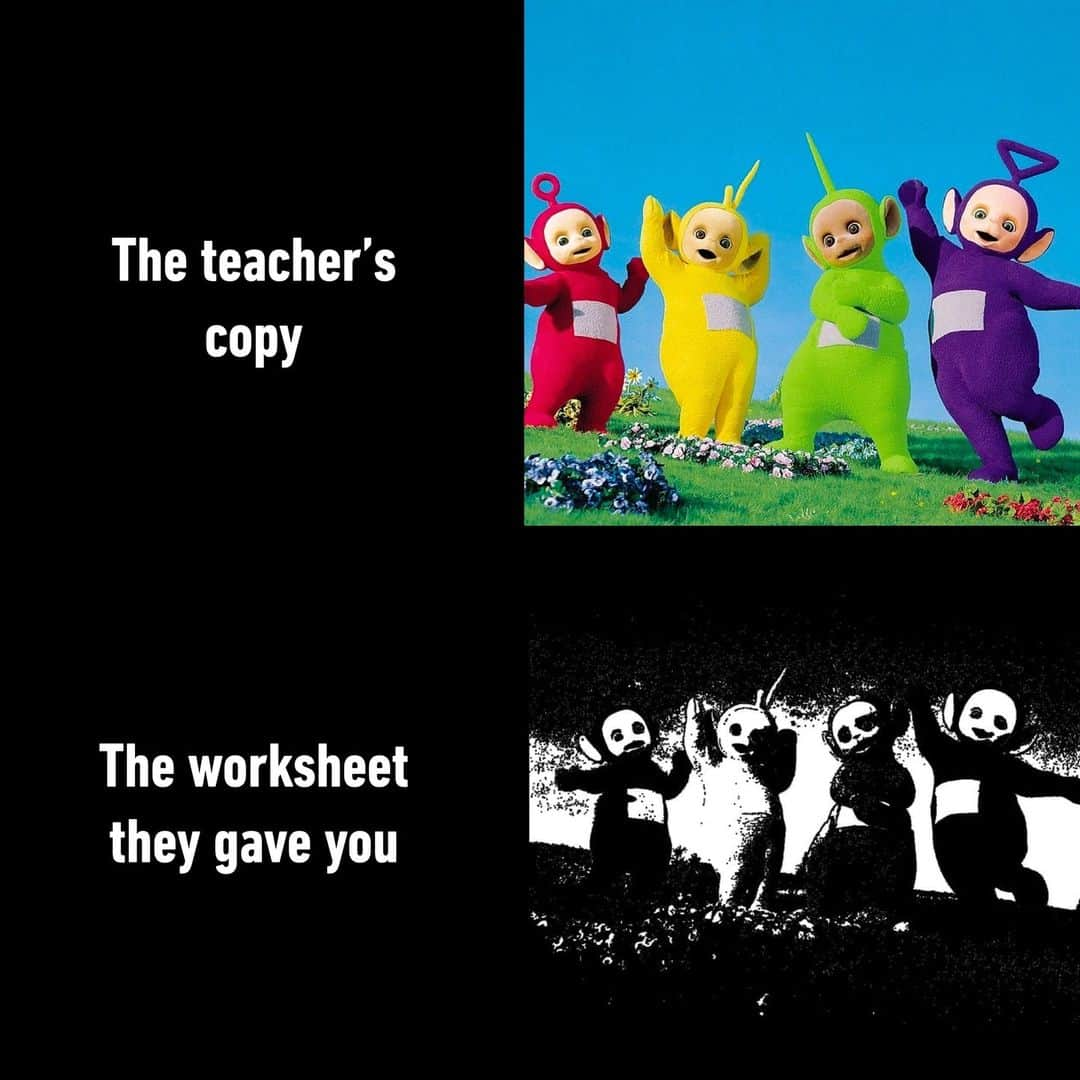 9GAGさんのインスタグラム写真 - (9GAGInstagram)「haunting - #teacherscopy #worksheet #exam #teacher #teletubbies #scary #memes #9gag」8月2日 7時01分 - 9gag