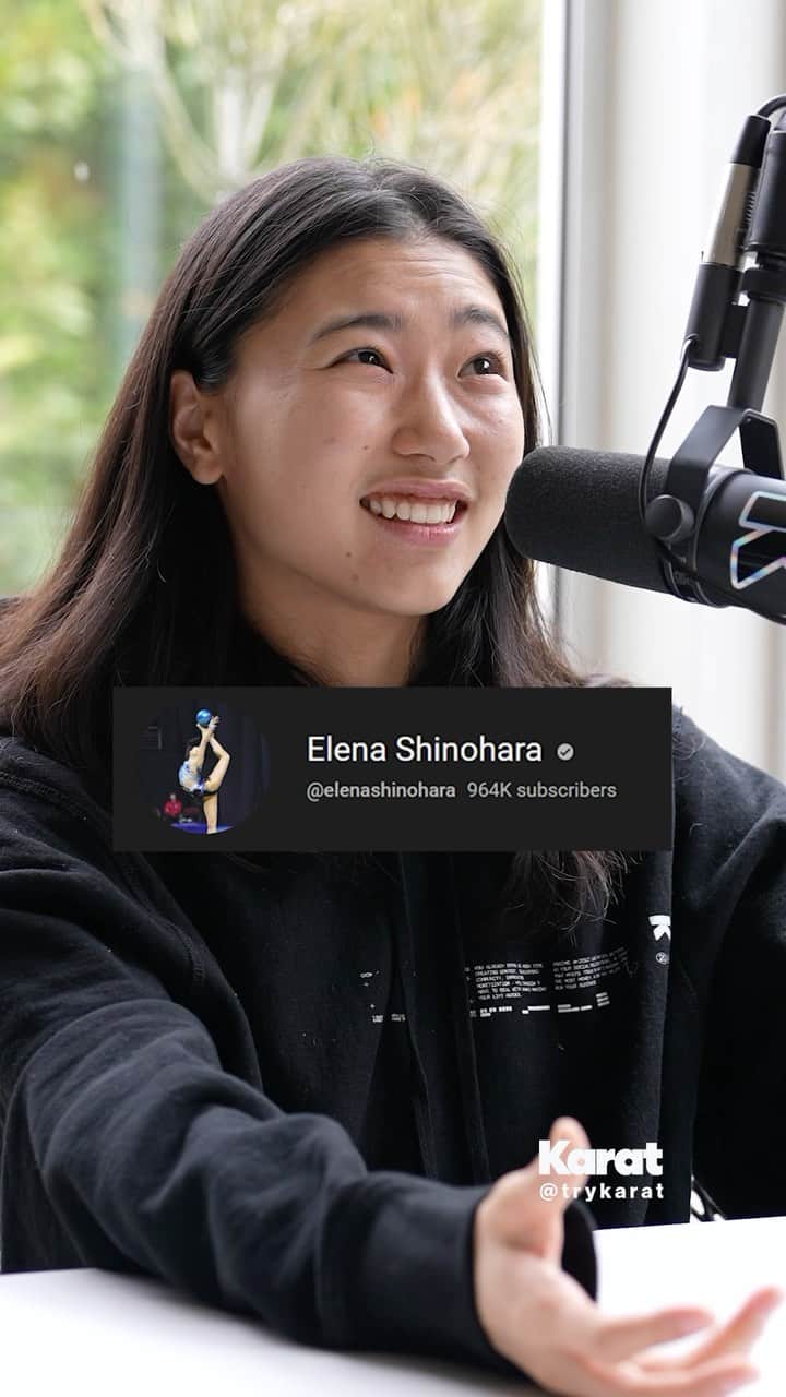 篠原枝令菜のインスタグラム：「@elena_shinohara ‘s Plan To Hit 1 Million Subscribers - with @erictway on the @trykarat podcast - - -  watch the full podcast at link.trykarat.com/elena」