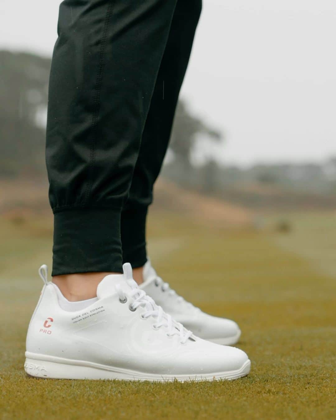 ジョージア・ホールのインスタグラム：「I’m delighted to announce my new partnership with premium Italian golf shoe brand @ducadelcosma.official 👟 🔥From the quality of design and comfort of the shoes, to the storyline behind the Italian styling and craftsmanship, I love everything about the brand 👏🏻 Can’t wait to wear them next week at the @aigwomensopen #teamducadelcosma #brandambassador」