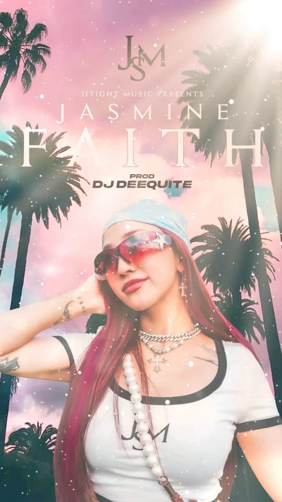 JASMINEのインスタグラム：「今月！期間限定,数量限定！CDリリース📀 全曲Prod by @djdeequite 🩵🫧🪽  良い作品ができたと思う👏🏼  詳細は近日公開 JASMINE NEW EP [CD] " F A I T H " Coming soon... #Jasmine #Faith #EP #CD #DJDEEQUITE #RnB #IITIGHTMUSIC」