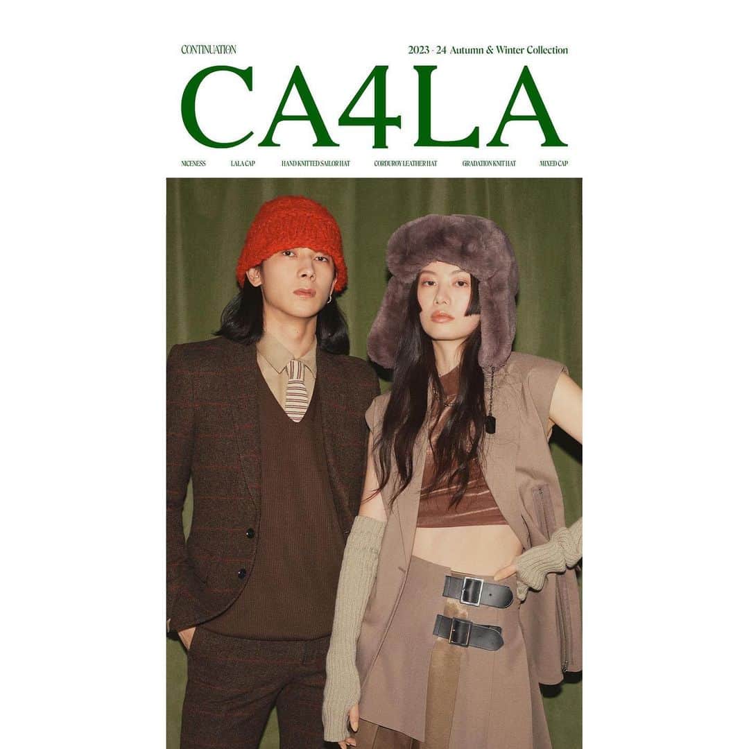 泉はるさんのインスタグラム写真 - (泉はるInstagram)「CA4LA(@ca4la_official) 🎩  2023AW Collection [CONTINUATION]  AD: Osamu Jimbo Ph: Jun Yasui St: Kumiko Sannomaru HM: Katsuyoshi Kojima  #ca4la」8月2日 18時00分 - haruppp717