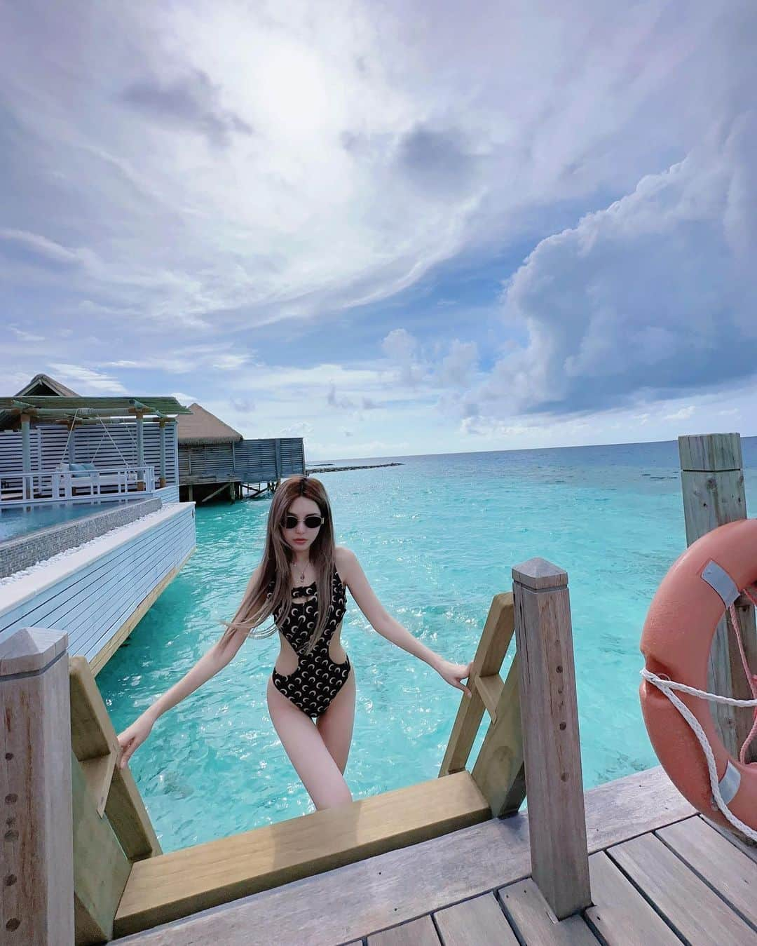 Grace Chowさんのインスタグラム写真 - (Grace ChowInstagram)「vacation mood🏖 #waldorfastoriamaldives #oceanmaldives」8月2日 18時10分 - gracechowwwww