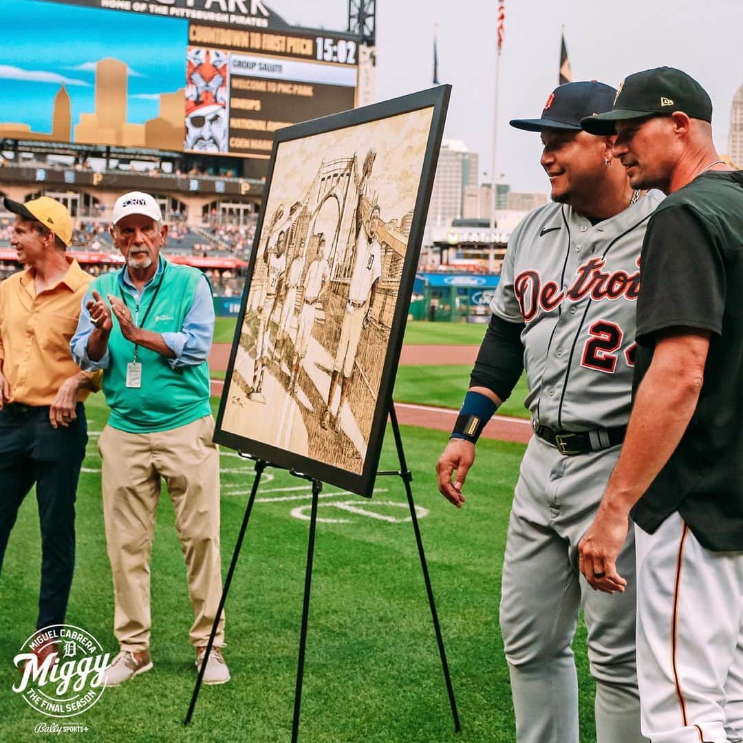 ミゲル・カブレラのインスタグラム：「Thank you, @pittsburghpirates! #GraciasMiggy」