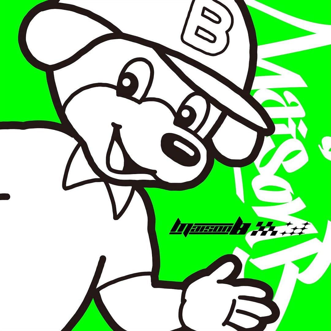DirtyOrangeのインスタグラム：「Maison B / Get Loud  今回もKEN THE390さんにお声がけ頂き、yoheiさんと3人で制作させていただきました！！ 是非是非よろしくお願いいたします🔥 （個人的にはジャケのキャラクター可愛いからフィギュア化してほしい…笑）  #maisonb #getloud #maisonb_getloud」