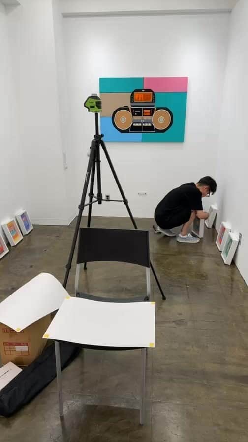 西寺郷太のインスタグラム：「個展準備中！」