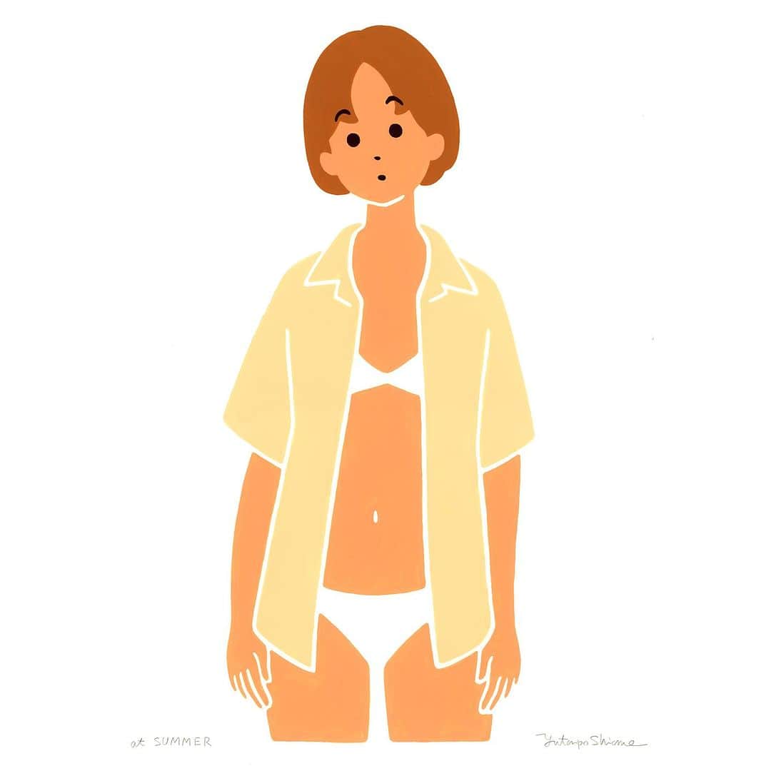 白根ゆたんぽのインスタグラム：「追加作品その2 個展「さてさて」8月6日まで。 トランスポップギャラリーにて。」