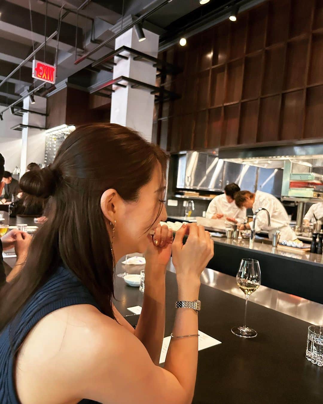 小泉麻耶のインスタグラム：「Birthday Dinner その2😋🍽️ 幸せ👼🩵 @restaurant_yuunyc  Thank you so much for delicious dinner ✨ #birthday #again」