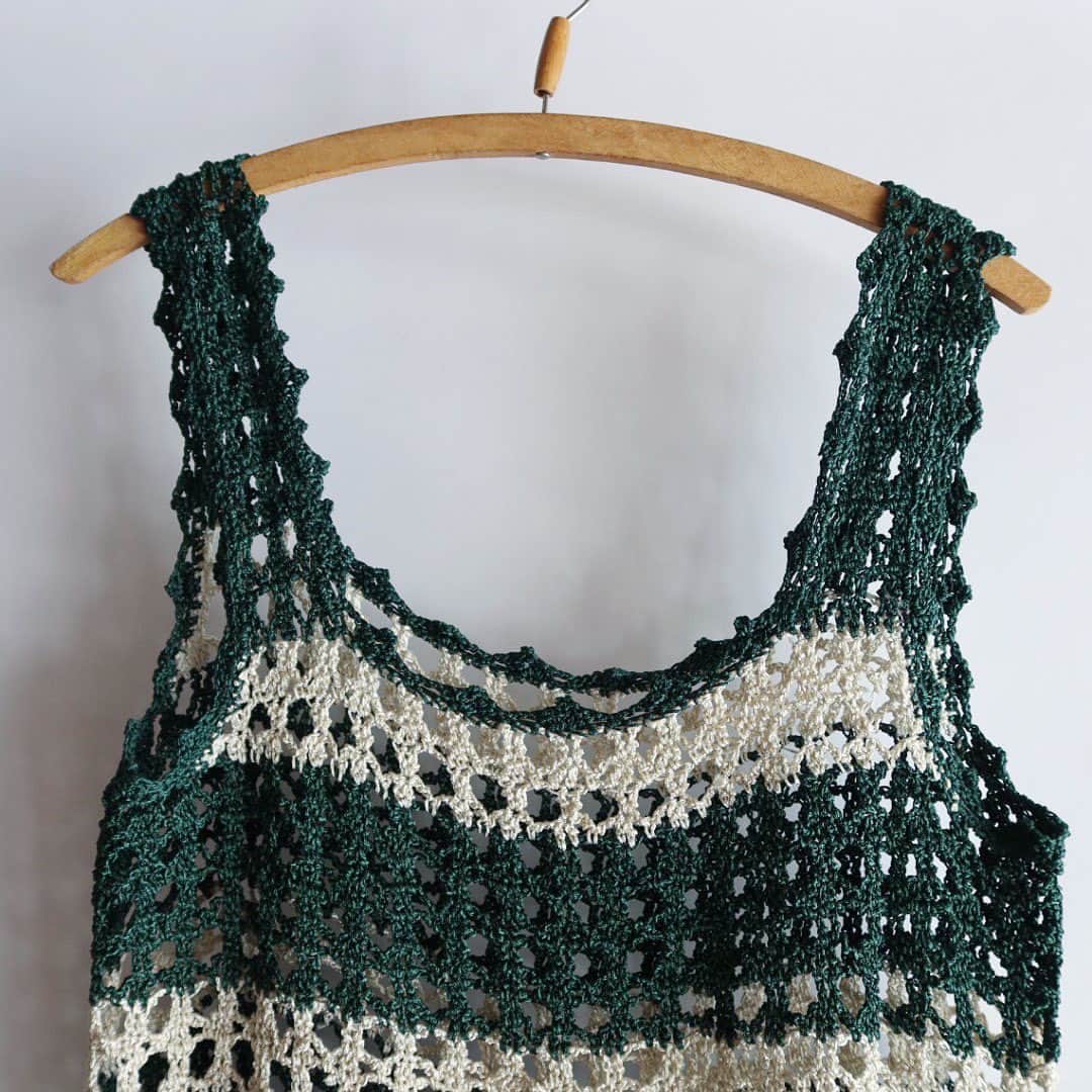 TheSunGoesDownさんのインスタグラム写真 - (TheSunGoesDownInstagram)「crochet knit vest  staff 157cm」8月2日 16時48分 - tsgd_tokyo