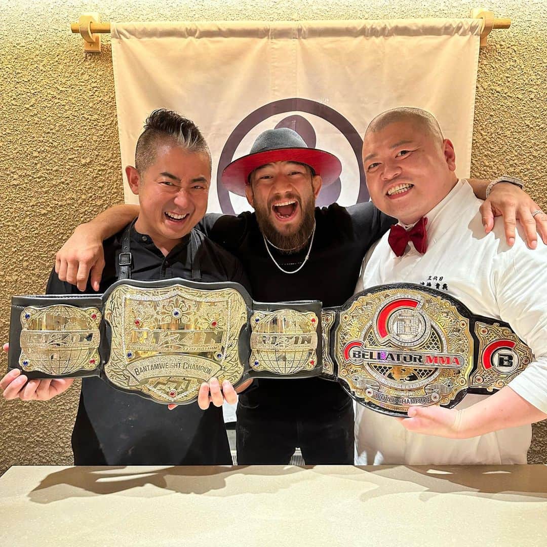 のインスタグラム：「Congratulations  @jarchmma  champion  #tasty#dozo#mma#rizin#sushibae」