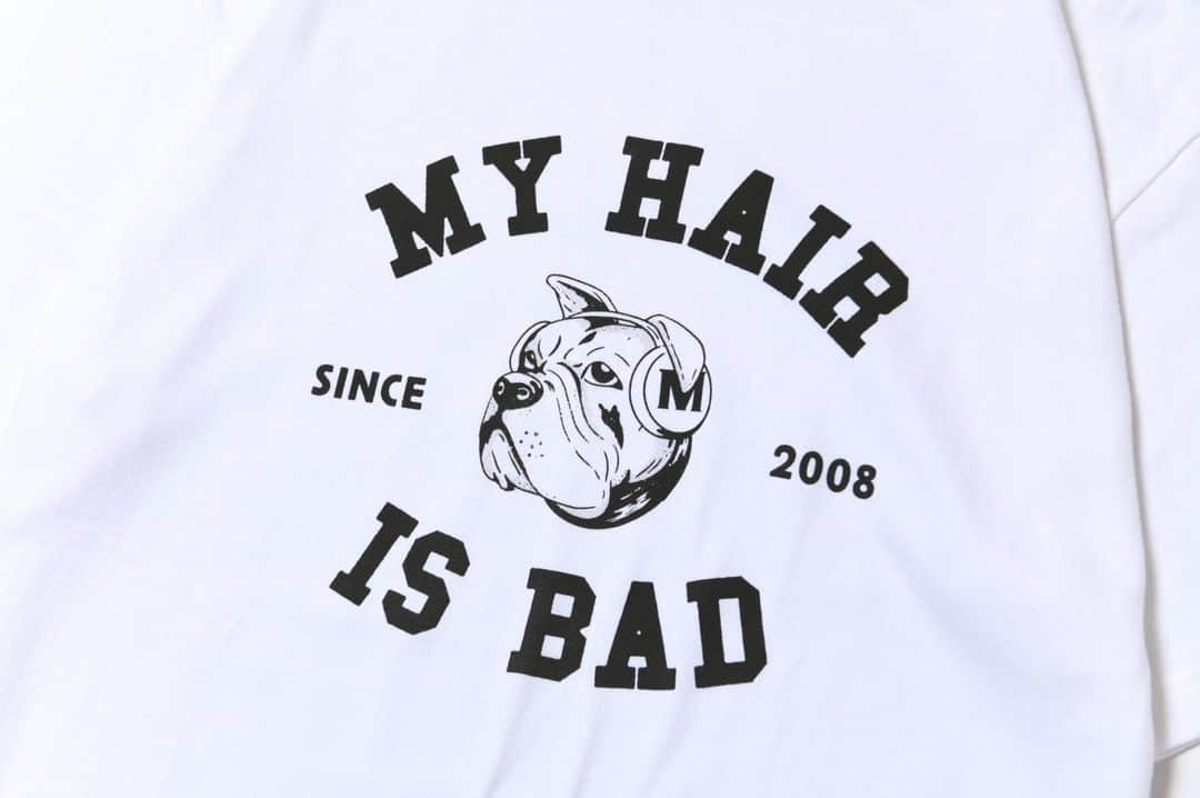 My Hair is Badさんのインスタグラム写真 - (My Hair is BadInstagram)「【ブルドッグカレッジTシャツ】  カラー：ブラック / リンガー(黒) / リンガー(赤) 価格：3,300円  #マイヘアのちょっと前から売ってるグッズ」8月2日 19時18分 - myhairisbad_official