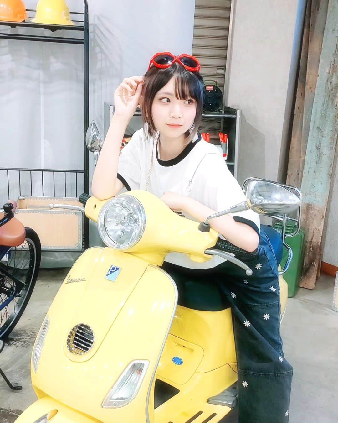 香月結衣のインスタグラム：「🏍³₃🫧⁡ ⁡⁡ ⁡⁡ ⁡来年バイクの免許とれるけん楽しみ>_< ♡⁡ ⁡⁡  #バイク  #バイク女子  #バイク好きな人と繋がりたい  #カジュアルファッション  #カジュアル  #カジュアルコーデ  #y2k  #アイドル  #idol  #model  #bike  #motorbike」