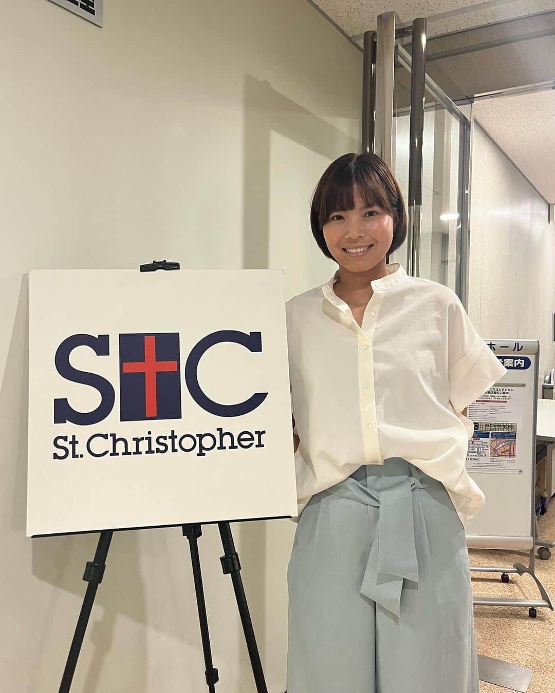 尾崎里紗のインスタグラム：「先日テニック様の展示会に行ってきました！ ⁡ 可愛いデザインがたくさんありましたし、Tシャツの素材がすごく肌触り良さそうだったので 着用するのが楽しみです✨  @stchristopher.tennis   @balle_de_match_official  ⁡ ⁡」