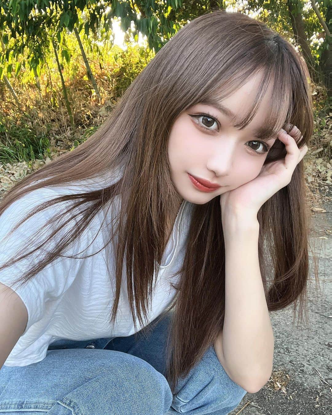 白川れなさんのインスタグラム写真 - (白川れなInstagram)「毎日日焼け止めベタベタに塗ってる。暑すぎ。 ⁡ ⁡ ⁡ ⁡ ⁡ ⁡ ⁡ ⁡  #韓国メイク#fashion #portrait #selfie #随手拍 #網美 #셀카 #패션 #데이트」8月2日 20時01分 - __r_kw