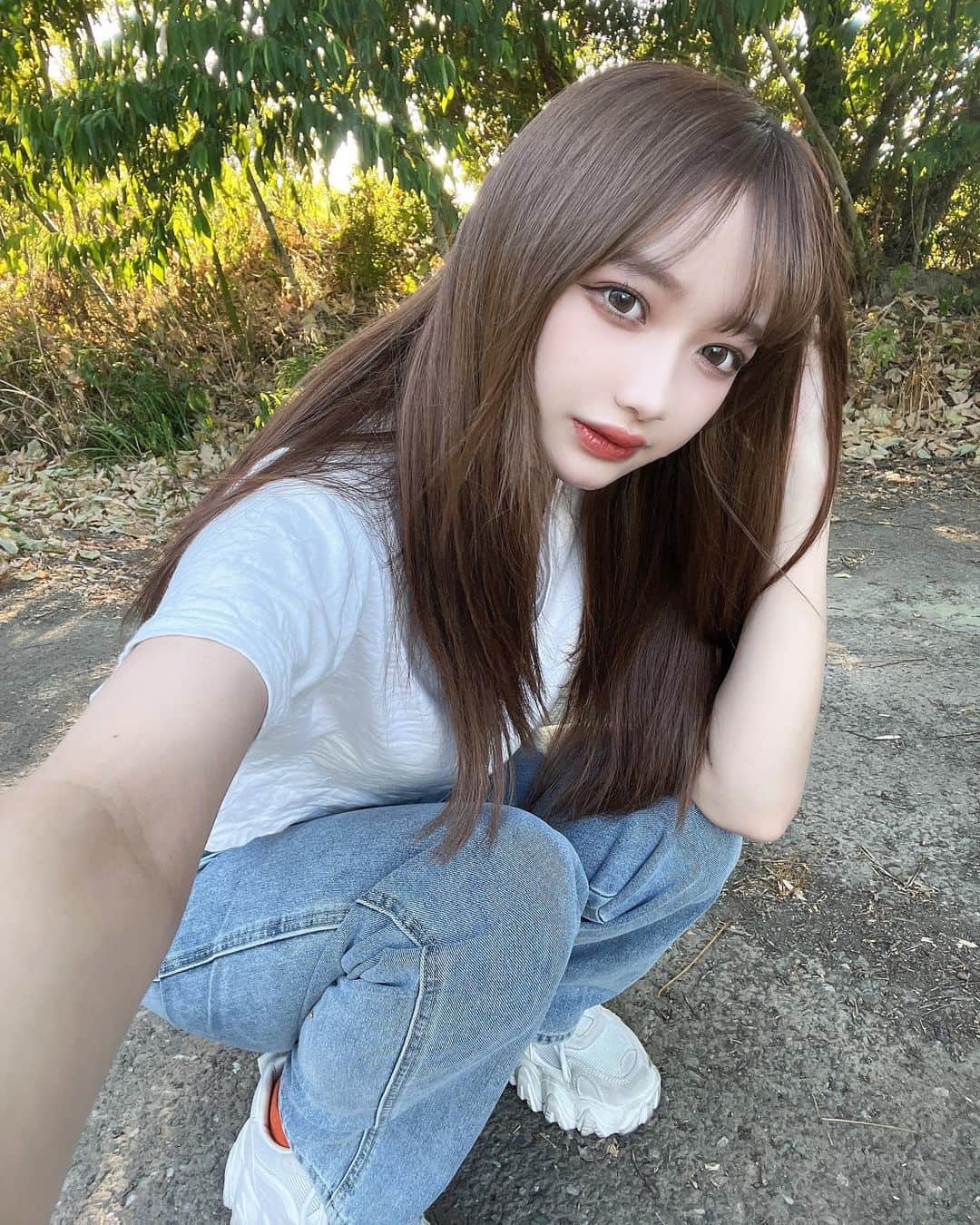 白川れなさんのインスタグラム写真 - (白川れなInstagram)「毎日日焼け止めベタベタに塗ってる。暑すぎ。 ⁡ ⁡ ⁡ ⁡ ⁡ ⁡ ⁡ ⁡  #韓国メイク#fashion #portrait #selfie #随手拍 #網美 #셀카 #패션 #데이트」8月2日 20時01分 - __r_kw