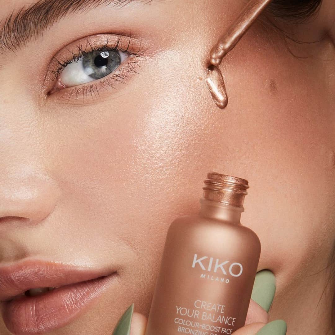 KIKO MILANOさんのインスタグラム写真 - (KIKO MILANOInstagram)「Get that irresistible sun-kissed effect with these bronzing drops from #KIKOBalance! 😍💫 Ready to level up your glow game?⁣ 💯 Weightless, quick-drying texture for a seamless application⁣ ✨Easy to blend and build, customize your perfect glow ⁣ ♻️ Handy dispenser for precise application, no product wastage ♻️⁣ ⁣ #KIKOMilano #glowyskin #tanningdrops #bronzymakeup #glowymakeup⁣ ⁣ Colour Boost Face Bronzing Drops 01 - Energy Boost Foundation 02 - Radiance Boost Concealer 01⁣」8月2日 20時40分 - kikomilano