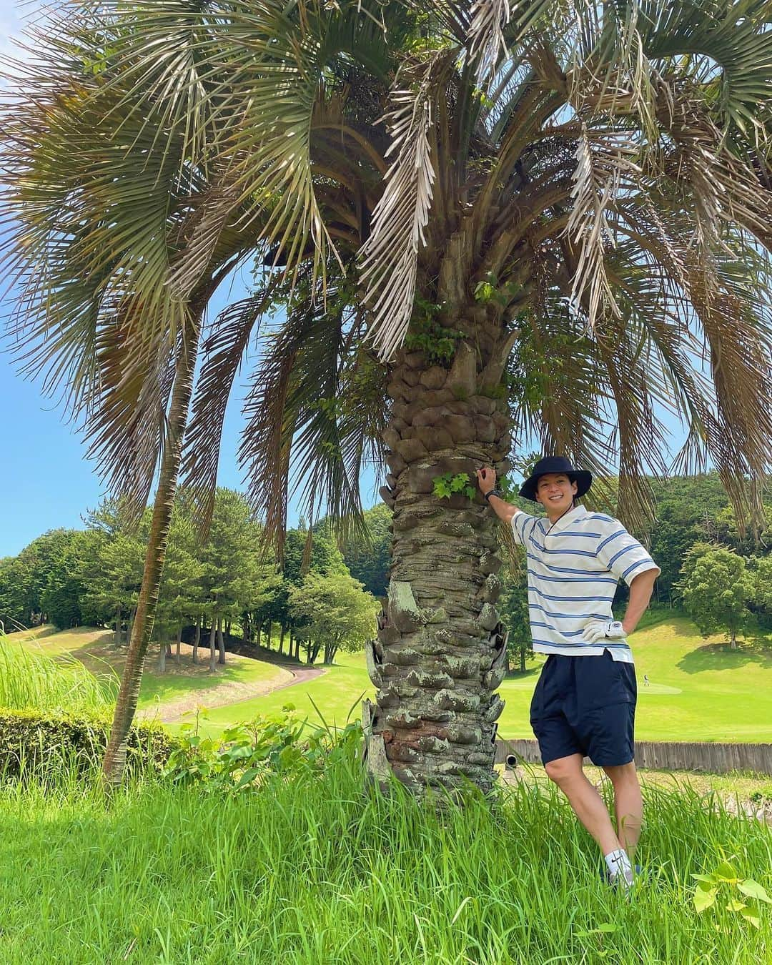 山口貴也のインスタグラム：「7月 🏃🏾⛳️」