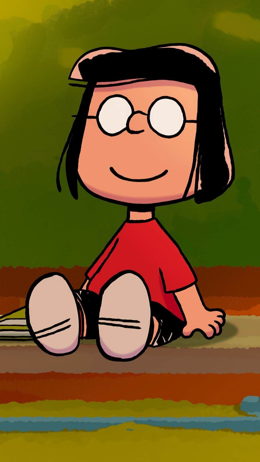 スヌーピーのインスタグラム：「Some people don’t need a spotlight to still shine bright.  From Peanuts comes an all-new special, One-of-a-Kind Marcie, premiering August 18 on Apple TV+」