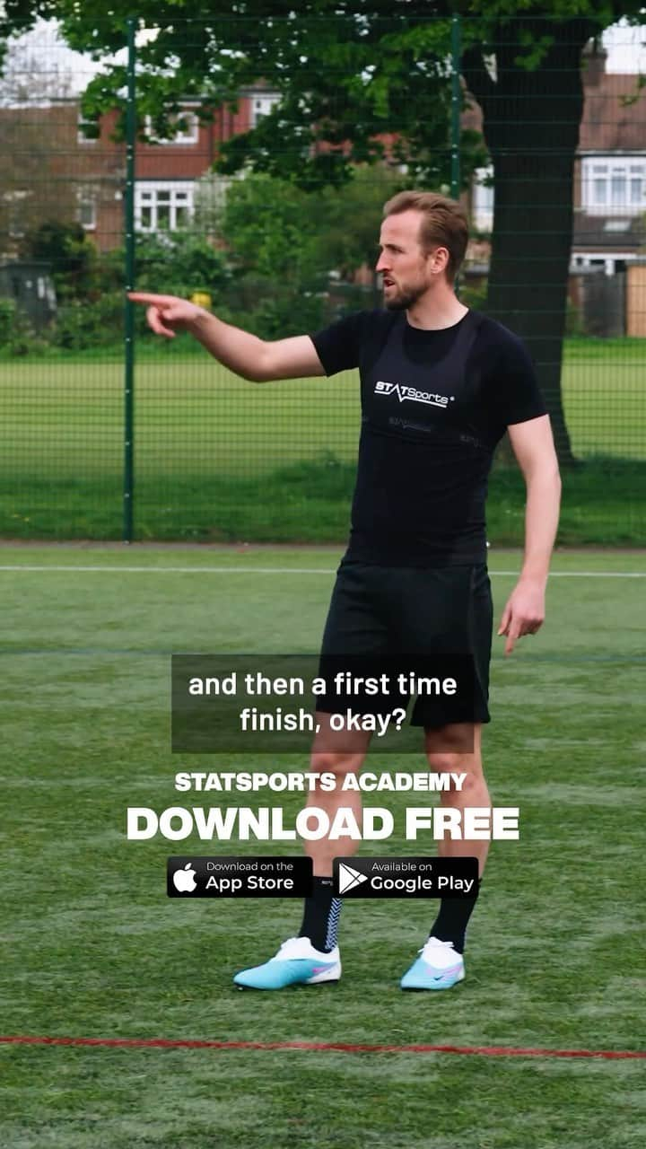 ハリー・ケインのインスタグラム：「@statsports Academy is now live 🚀 Get 100s of pro drills, my masterclasses, pro player insights, recovery, and nutrition programmes.   Train with the Pros, elevate your game. Free to download now. Link in my bio.」