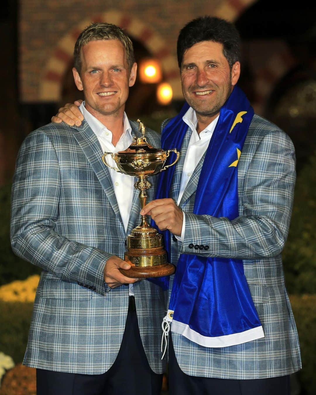 ルーク・ドナルドのインスタグラム：「Very excited to welcome José Maria Olazábal as my next Vice Captain, to join me on my journey to Rome.   José Maria has played a crucial role in the European Teams success in the Ryder Cup. He is respected around the world as one of Spain’s greatest golfers and a Ryder Cup legend. Thank you Txema!! 🇪🇺🏆」