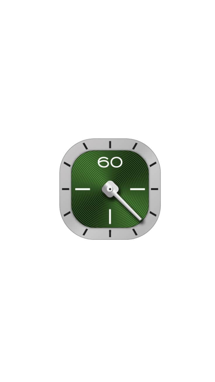 のインスタグラム：「Featuring a chronograph minute counter at nine o’clock, a small seconds counter at three o’clock and date displayed window between 4 and 5 o’clock, the BR 05 Chrono Green Steel lets you glance at all its functions instantly without having to waste a second.   Discover more via the link in our bio.   #bellross #timeinstruments #BR05 #BR05Chrono」