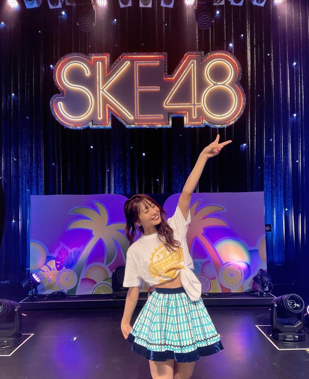 青海ひな乃のインスタグラム：「#ske48summertour2023  名古屋初日 このメンバーで迎えられて最高でした‼︎ ありがとう！♡♡♡ . . . #idol #アイドル #アイドル衣装 #名古屋 #夏の思い出」