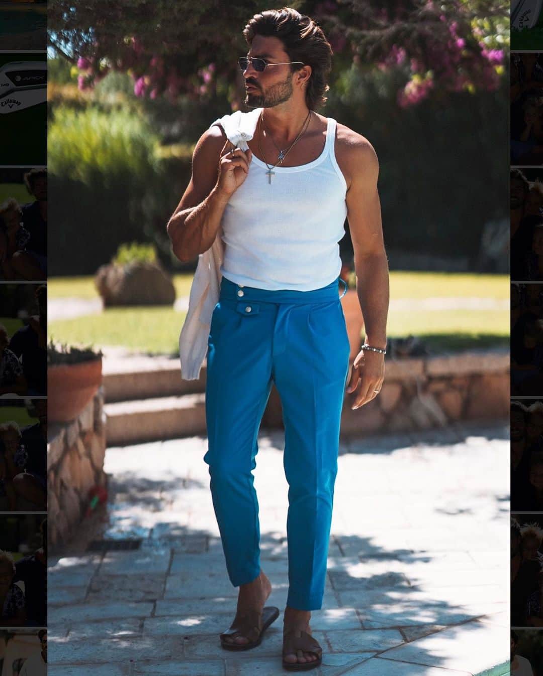 Mariano Di Vaioさんのインスタグラム写真 - (Mariano Di VaioInstagram)「Blue 🌊  • Paxton blue trousers @nohow」8月2日 23時47分 - marianodivaio