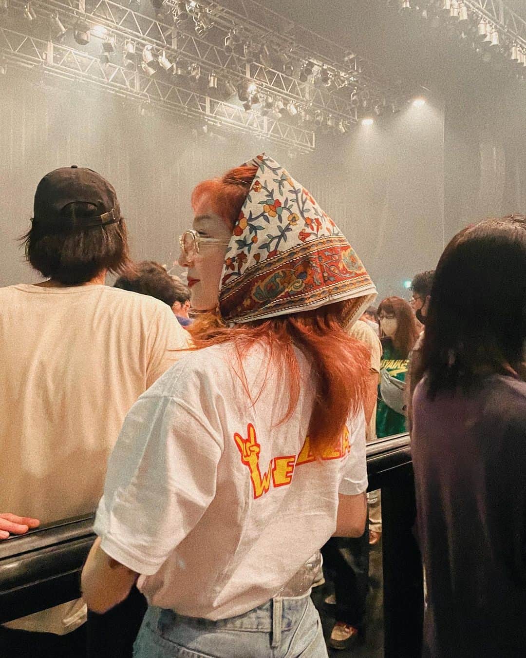 斉藤夏海のインスタグラム：「4年前の単独とサマソニぶりに会えた @weezer 🫶🇯🇵 最高だったかわいかった😭」