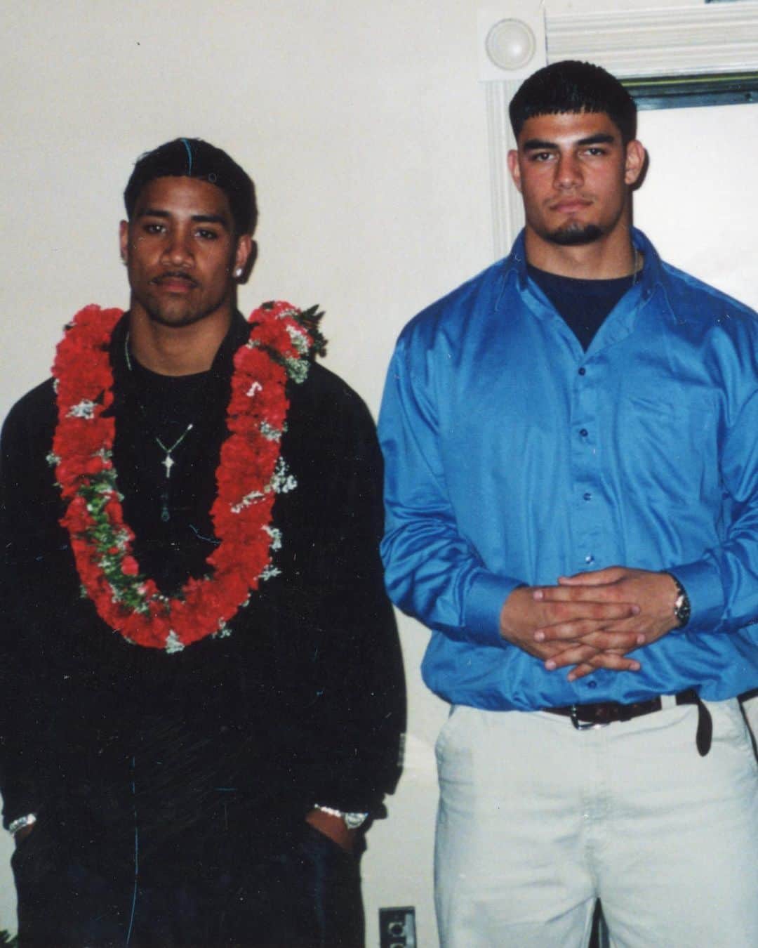 WWEのインスタグラム：「@uceyjucey and @romanreigns over the years…  📺 Don’t miss Reigns vs. Uso, live SATURDAY at #SummerSlam」